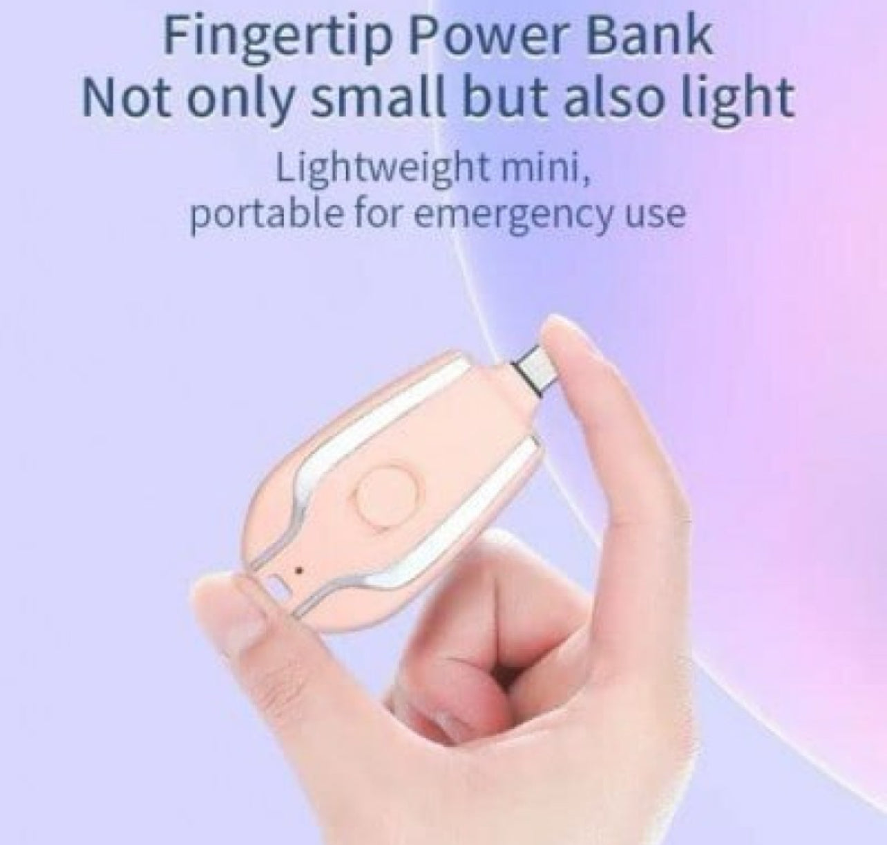 Mini Power Bank with Keychain